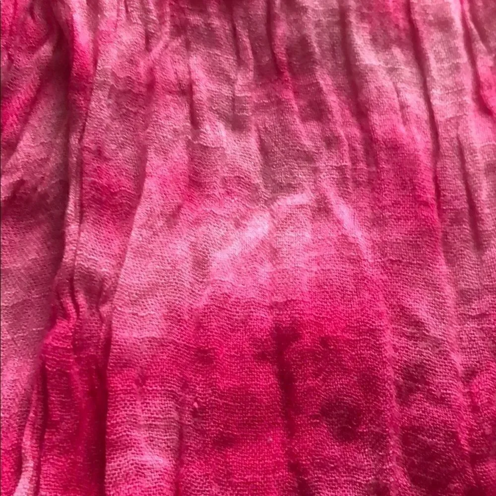 Freshly Brewed pink tie dyed scarf